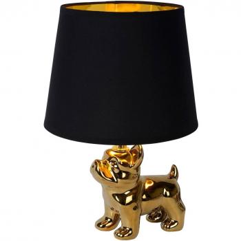 Lámpara de mesa Extravaganza Sir Winston oro/negro E14 estilo retro no regulable