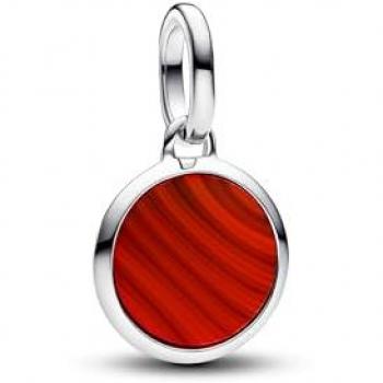 Charm Mini Medallón Grabable Pandora ME Rojo - PANDORA JEWELRY Mod. 793389C01, grabable, color rojo