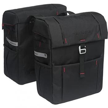 Bolsa Doble para Bicicleta New Looxs Vigo 37L Negra