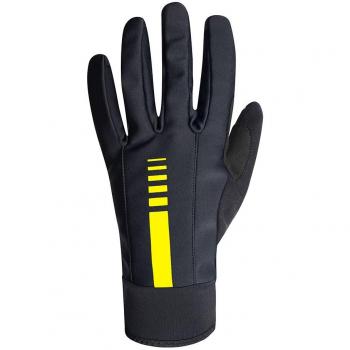 RH + Zero Thermo, guantes ciclismo hombre, Hombre, Zero Thermo, Nero/Yellow Fluo, S