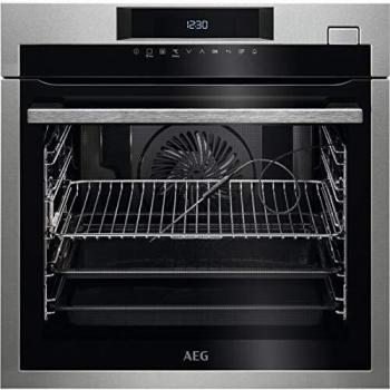 Horno Eléctrico AEG BSE782320M, 73L, 3500W, Multifunción con Vapor, Acero Inoxidable Anti-huellas, Clase Energética A+