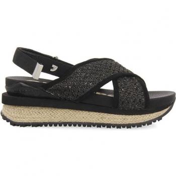 Sandalias Gioseppo 69035 Rinxent - Sandalias abiertas de mujer negras con diseño deportivo y suela resistente