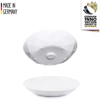 Silwy Universal Magnetic Plate Set - 2-Piece White Magnetic Dishes