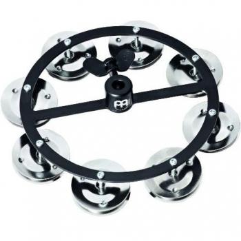 Meinl Headliner 5 Mountable Hi-Hat Tambourine with Single-Row Jingles, Black