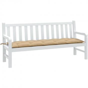 Cojín para banco de jardín vidaXL 180x50x7 cm tela antracita melange, gris claro melange, gris oscuro melange y beige melange - Cojín decorativo de asiento para muebles de salón