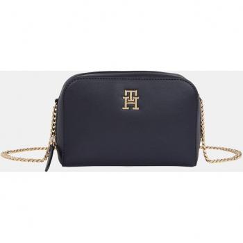 Tommy Hilfiger - Bandolera mini en azul marino con asa larga de cadena, bolso azul para mujer