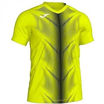 Joma Olimpia Camisetas, Hombre, amarilo Fluor/Negro, L