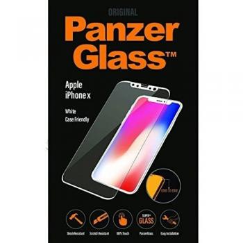 PanzerGlass Carcasa 2,5D para iPhone X, Color Blanco
