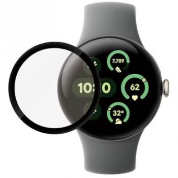 Protector de Pantalla Ultra-Ajustado PanzerGlass para Google Pixel Watch 3 (41mm) - Protección Transparente, Resistente a Arañazos y Golpes