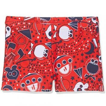 Speedo Essential Allover Aquashort Im Bañador, Niños, Risk Red/Navy/White, 5 años