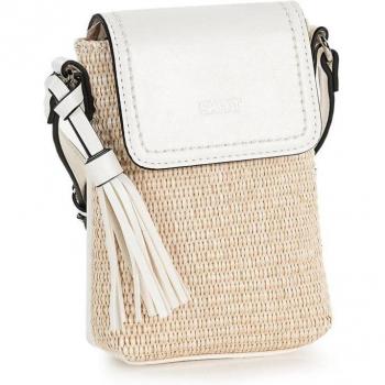 SKPAT Estoril 313621 Mini Bandolera para Smartphone Blanca con Asa Larga Regulable - 14x19,5x5cm