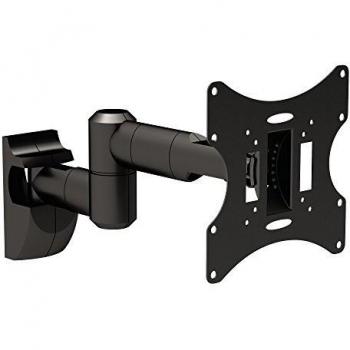 Soporte de pared para TV PUREMOUNTS PM-LM-TS32EB, inclinable y giratorio, compatible con pantallas de 17'' a 37'', color negro, VESA máximo 200x200 mm