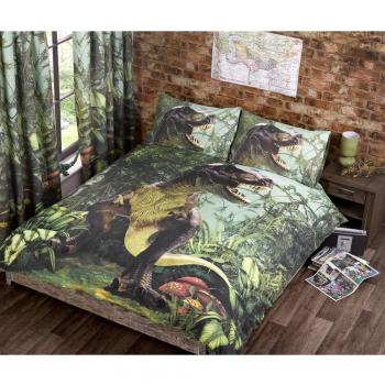 T Rex Doble Funda de edredón de Cama de edredón y 2 P/Casos Dinosaurios Ropa de Cama Dino jurásico