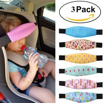 Soporte Seguridad de la Cabeza para Bebe en el Coche,GZQES, Seguridad Infantil Asiento en el Coche,Cinturón de Sujeción Ajustable para Niño,Color Azar