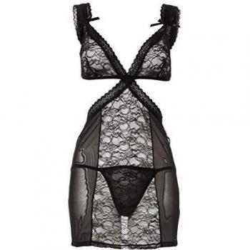 Dreamlove Obsessive Swanita Chemise Negro S/M - 1 Unidad