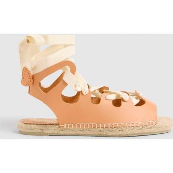 Sandalias Castañer x Ancient Greek Sandals IOS en piel de vaqueta
