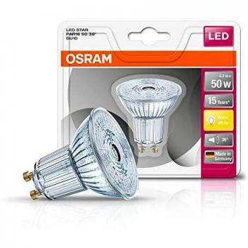 Osram Star Par16 Lámpara LED reflectora GU10, 4.5 W, Blanco, Lote de 1