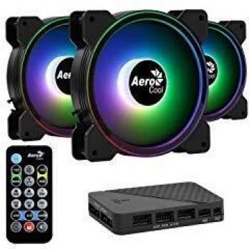 Aerocool Saturn 12F ARGB Pro Kit Triple Fan de 12cm con Controlador