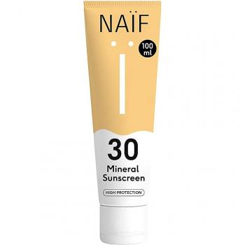 Naïf Protector Solar Natural Corporal SPF30 100ml - Crema con ingredientes naturales, resistente al agua, libre de aceites minerales, parabenos y siliconas, 100% vegano y amigable con los corales