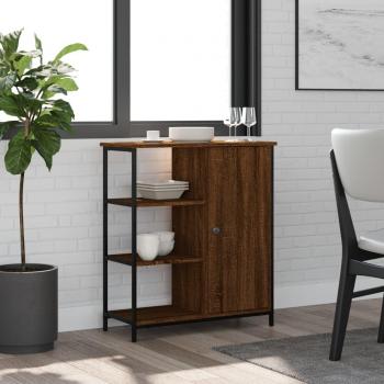 Aparador de madera multicapa marrón roble 70x30x80 cm
