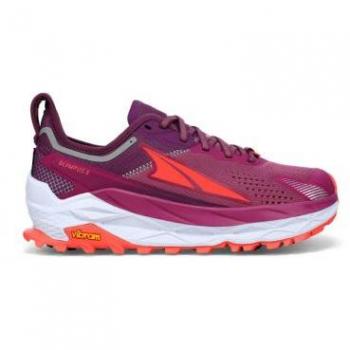 Altra Olympus 5 Women's Trail Running Shoes (Purple/Orange)