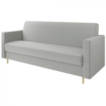 Sofá-cama Memphis 136 con caja de ropa de cama, dimensiones 98x217x88cm, función de descanso y respaldo fijo