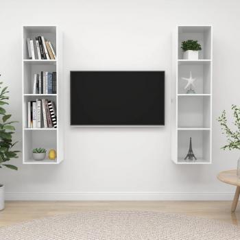 Mueble de salón de pared 2 piezas en madera de ingeniería