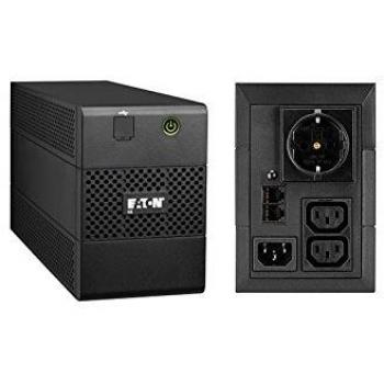 Eaton 5E 850I USB DIN Sistema de Alimentación Ininterrumpida (UPS) Línea Interactiva con Capacidad de 850 VA y 480 W, Equipado con 3 Salidas AC