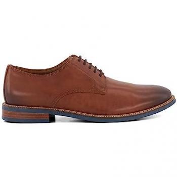Dune London Men's Stanley Brown Leather Lace-Up Shoes - Size 9