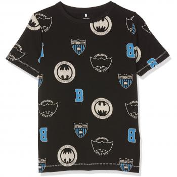 NAME IT Nitbatman Ib Ss Top Nmt Wab, Camiseta para Niños, Negro