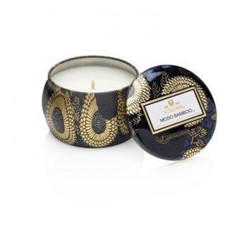 Voluspa Moso Bamboo Scented Mini Tin Candle 25 Hour Burn Time