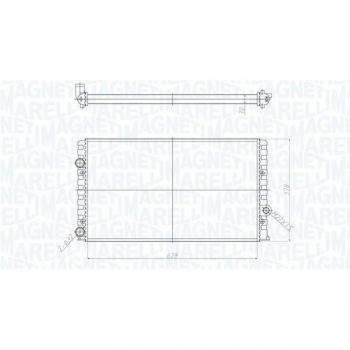 Radiador de refrigeración del motor MAGNETI MARELLI 350213190700
