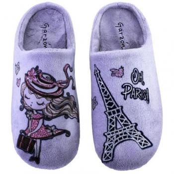 Zapatillas de casa de mujer GARZON 7309.247 gris