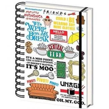 Cuaderno de Notas Friends Iconos Serie II con Frases Inspiradoras
