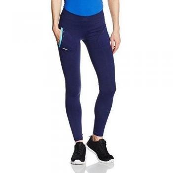 Naffta Tenis Padel - Pantalón pitillo para mujer, color marino / turquesa, talla L