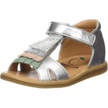 Shoo Pom Tity Fringe, Sandalias para Bebés, Argent
