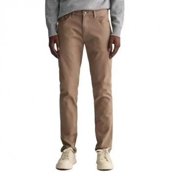 Gant Desert Brown Slim Fit Sustainable Jeans for Men