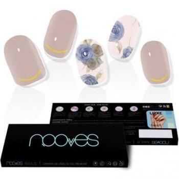 Nooves Elegant Floral Premium Luxe Lámina Uñas Metallic 20uds