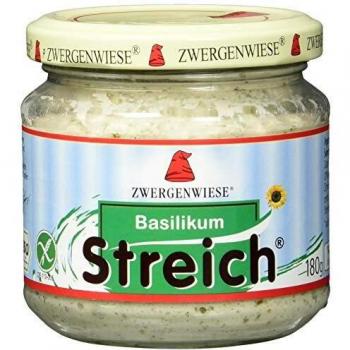 Pasta Vegetal Bio de Albahaca y Pate Vegano de Basa 180g Zwergenwiese
