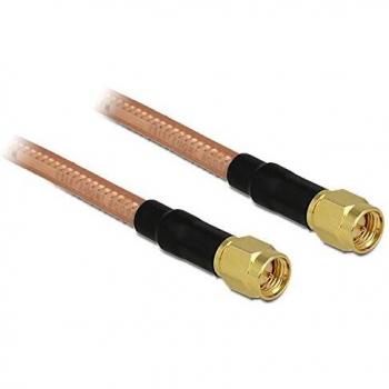 Cable Antena SMA a SMA RG-142 de baja pérdida 400 mm