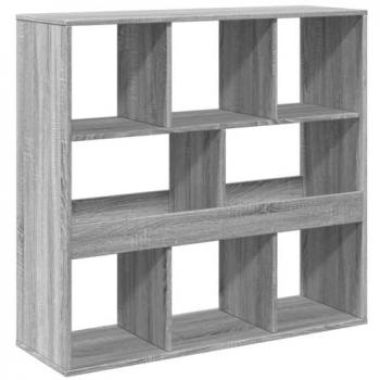 Estantería/Divisor de Espacios Gris Sonoma 100x33x94,5 cm