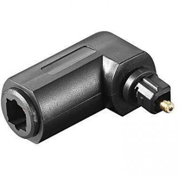 Adaptador de Audio Digital Toslink 90° Rotatorio - Goobay