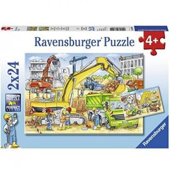 Puzzle Ravensburger 2x24 Piezas - Mucho Trabajo en el Sitio (Para Niños a Partir de 4 Años)