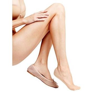 Falke Elegant Step Women's Anti-Slip No-Show Socks, Size 39-40 (Crystal Beige)