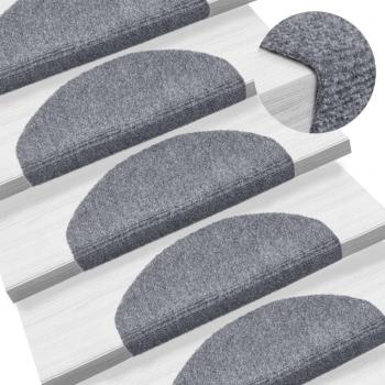 Alfombrillas de Escaleras Autoadhesivas Aguliati - 5 Piezas, 65x21x4 cm, Gris Claro
