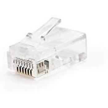 NanoCable 10.21.0101 - Conector para cable de red Ethernet RJ45, 8 hilos Cat.5e UTP, bolsa de 10 unidades