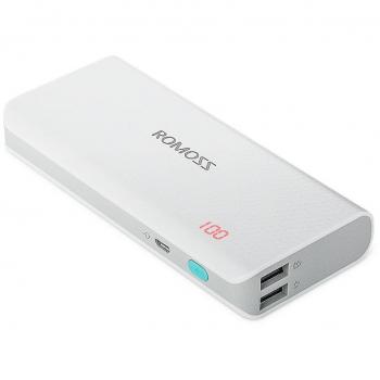 Romoss Sense 4 LED 10.400mAh Cargador portátiles, 2-Salidas USB Bateria Externa para la mayoría de los teléfonos Inteligentes Smartphone, tabletas y Otros Dispositivos