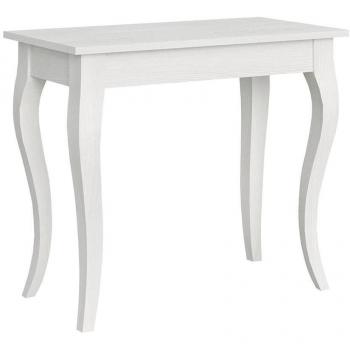 Consola extensible 90x48/308 cm efecto madera fresno blanco