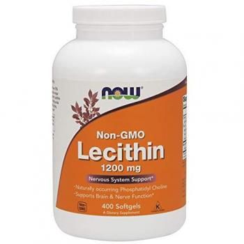 Now Foods Lecitina de Soja 1200mg - 400 perlas (cápsulas blandas)