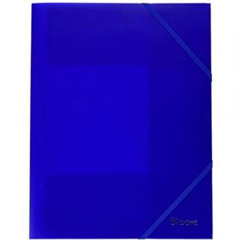 Dohe 90600 - Carpeta Polipropileno, goma plana, color azul
